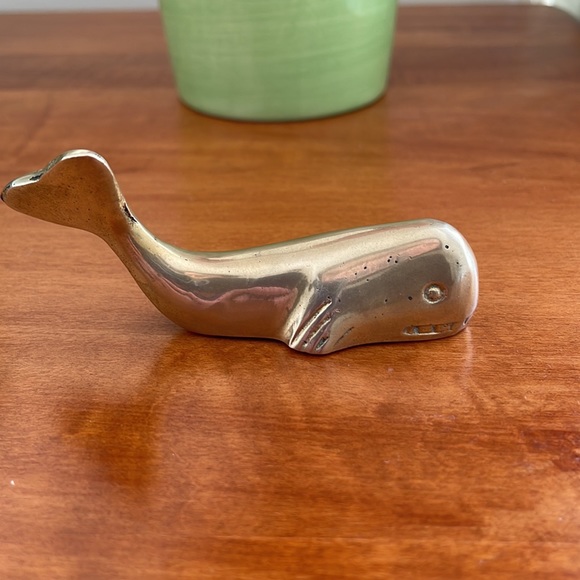 Last call! Rare vintage brass whale paperweight - Picture 2 of 4
